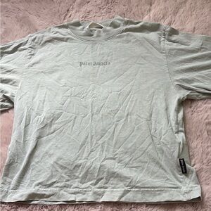 Palm Angels Men's Light Green Long Sleeve Tee